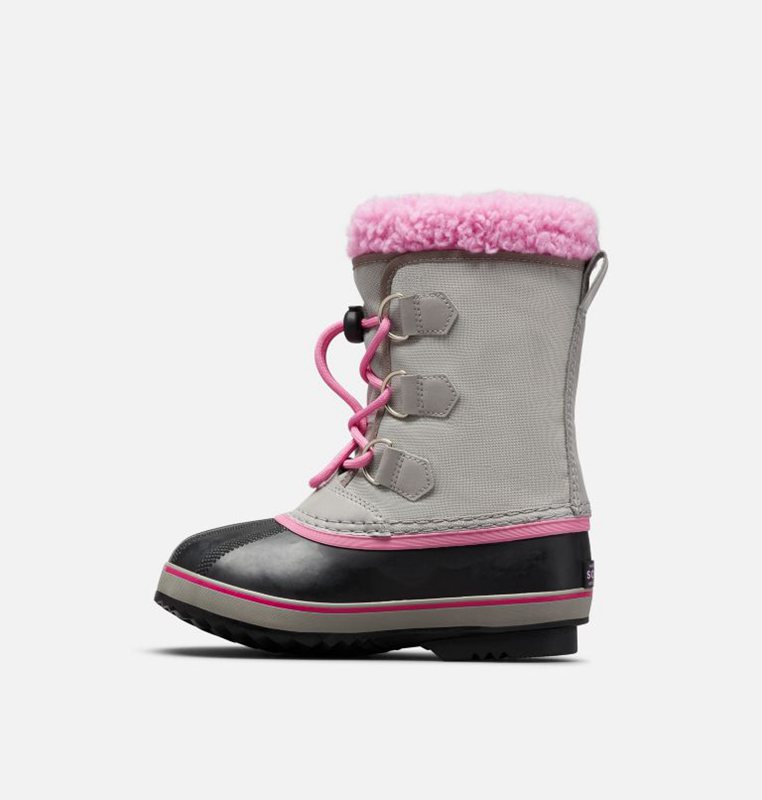 Botas Nieve Sorel Niños - Youth Yoot Pac™ Nylon Gris/Negras/Rosas - 98237-LDWK